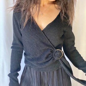 Crinkled wrap top by H&M